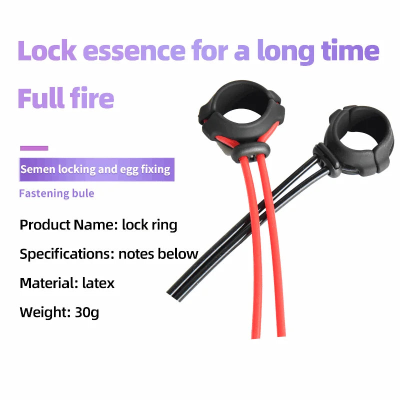 Adjustable Penis Ring Rope Male Lasting Cock Rings Delay Ejaculation Erection Silicone Cockring Sexy Toys for Adult Men Sex Shop