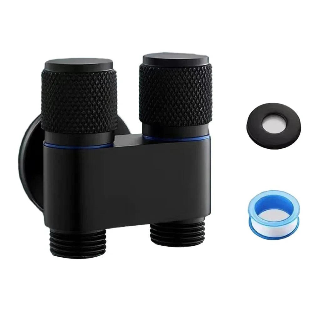 Universal 1/2 Thread One Into Three Out Faucet Kitchen Stainless Steel Inlet Valve Fitting Valve Toilet Bathroom Fittings