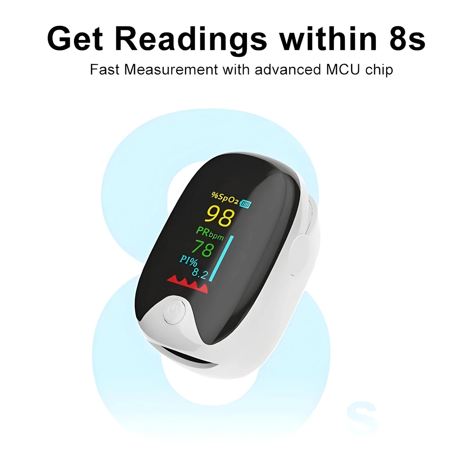 MINK Finger Clip Heart Rate Meter Measure Finger Oximetry PI Value Monitor Pulse Black Gem Oximeter Heart Rate Monitor Portable
