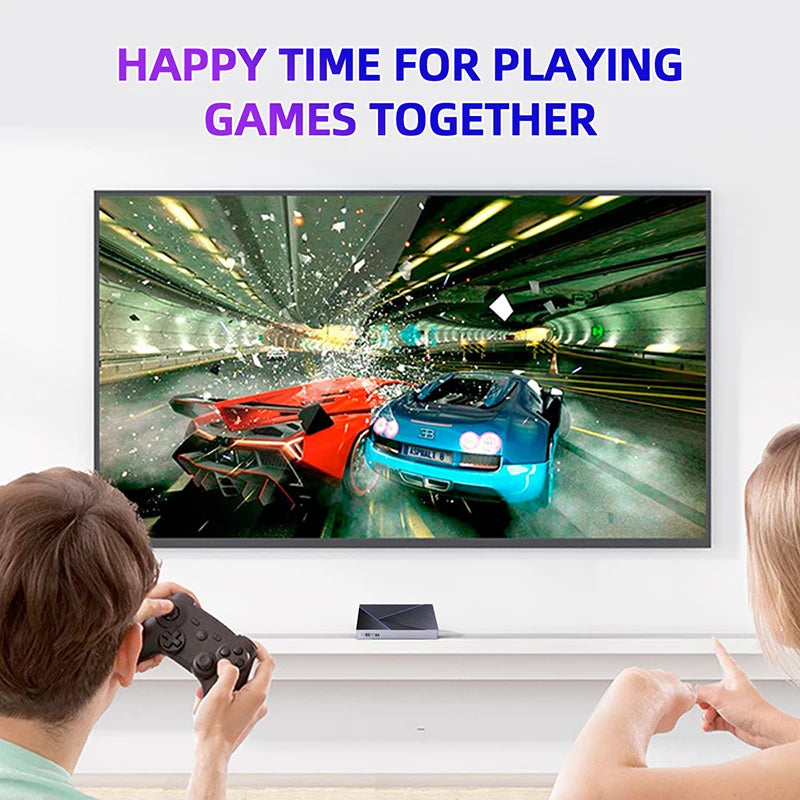 H96 Max V56 Android12 Smart TV Box RK3566 Quad-Core 4K 2.4G/5G WiFi BT4.0 1000M LAN 8GB 64GB Set Top Box