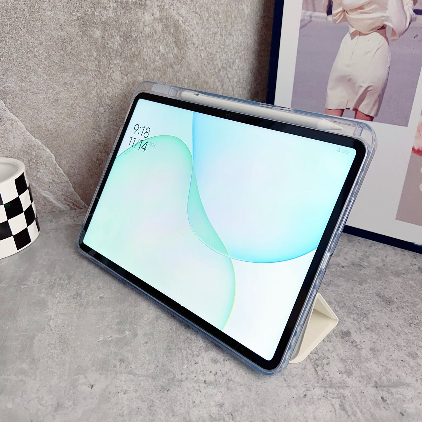 For Xiaomi Mi Pad 8 7 6 Pro 11.2 Case Redmi pad SE 11 2 K Pad 8.8 Auto Wake up & Sleep Silicone Cover Y-Fold Support Charging