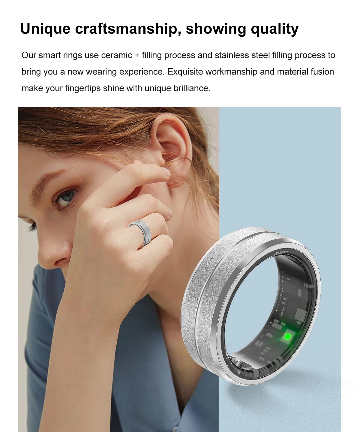 Smart Ring 2024 For Men Women Health Monitoring IP68 3ATM Waterproof Multi-sport Mode Smartring R06 Men For Xiaomi Andriod IOS