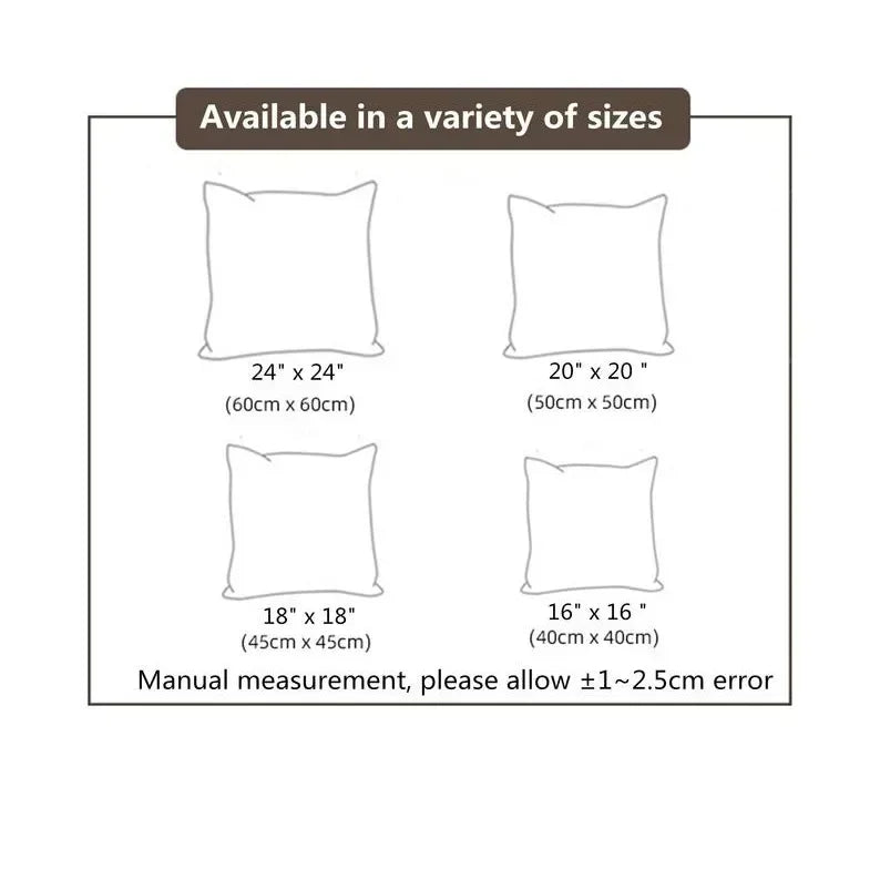 Home Decor Festive Deer & Gift Christmas Pillow Covers Pattern Cushion Cover Suitable for Sofa Bedroom Car Pillow Cover