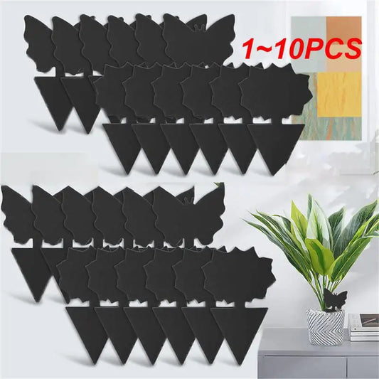 1~10PCS Insect Trapping Paste Paste Drosophila Fly Insect Board Butterfly Pattern Double-sided Sticky Cards New Black Traps