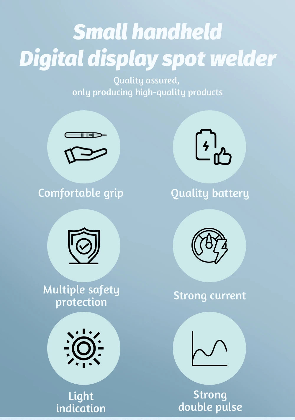 Docreate Color screen portable handheld small spot welder 18650 mobile phone lithium battery nickel plate collision welding