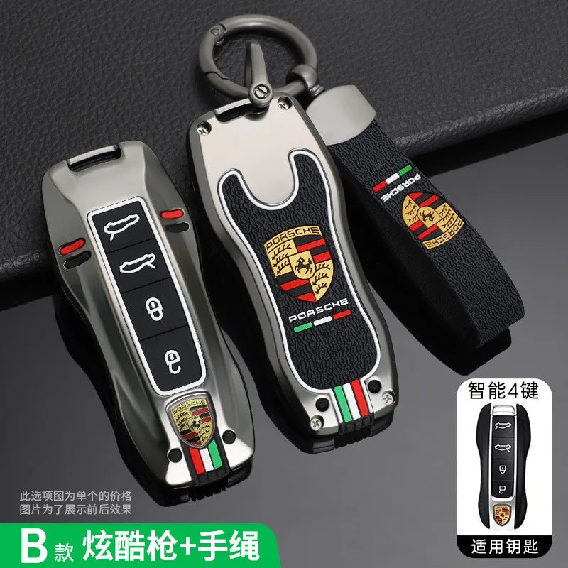 Auto Smart Remote Key Case Cover Protector For Porsche Panamera Carman Macann Bobst Cayenne 911 981 991 970 996 Car Accessories