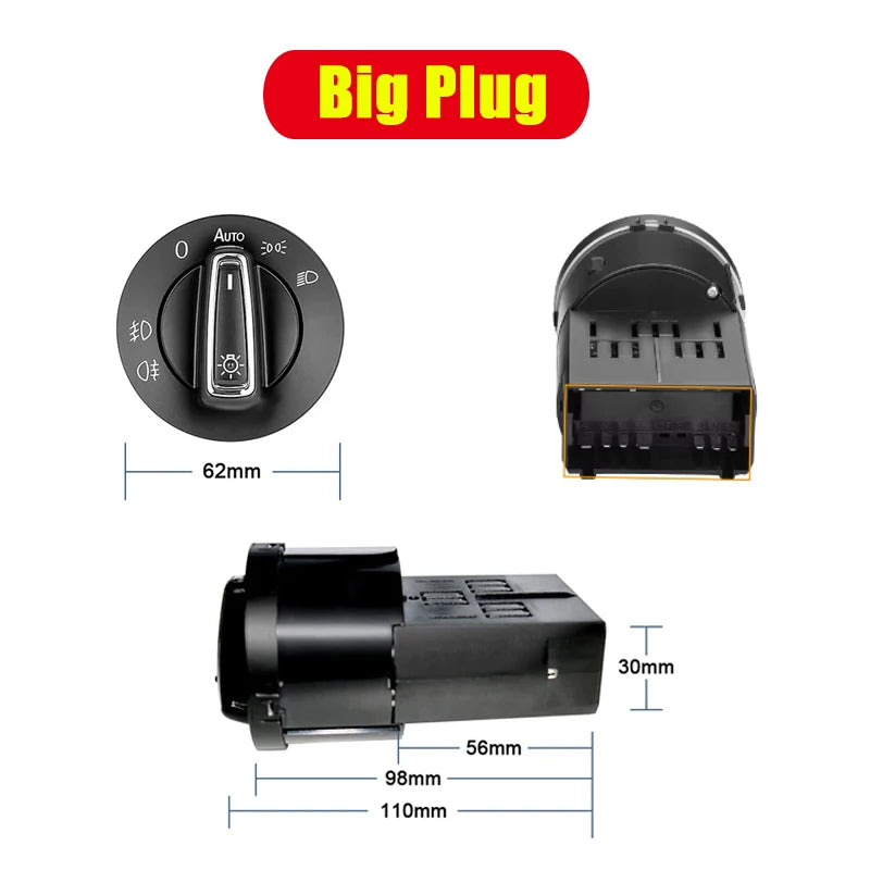 Auto Headlight Lamp Control Switch Light Sensor Fit for Volkswagen Golf MK4 for Passat B5 Polo Bora Sharan Alhambra 1C0941531
