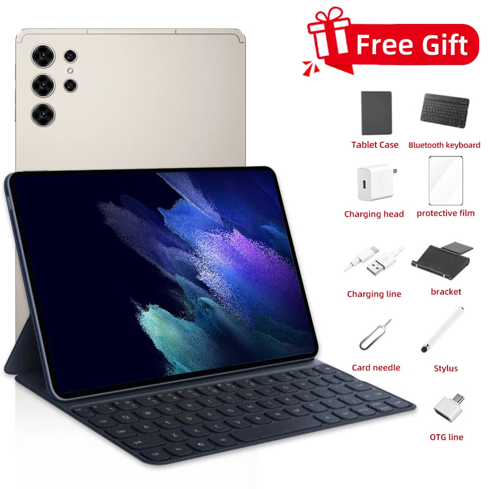 2025 NEW Tab Tablets S25 Ultra Original Global Version Tablet PC Android 14 Snapdragon 8gen2 Dual SIM WIFI 4G/5G GPS WIFI Kids