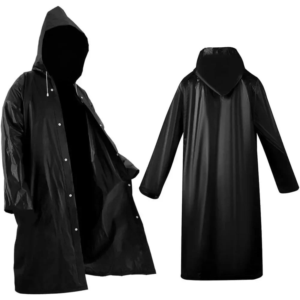 2PCS Rain Ponchos for Adults Reusable - Borogo Rain Coats for Adults Rain Jackets Raincoats for Men Women