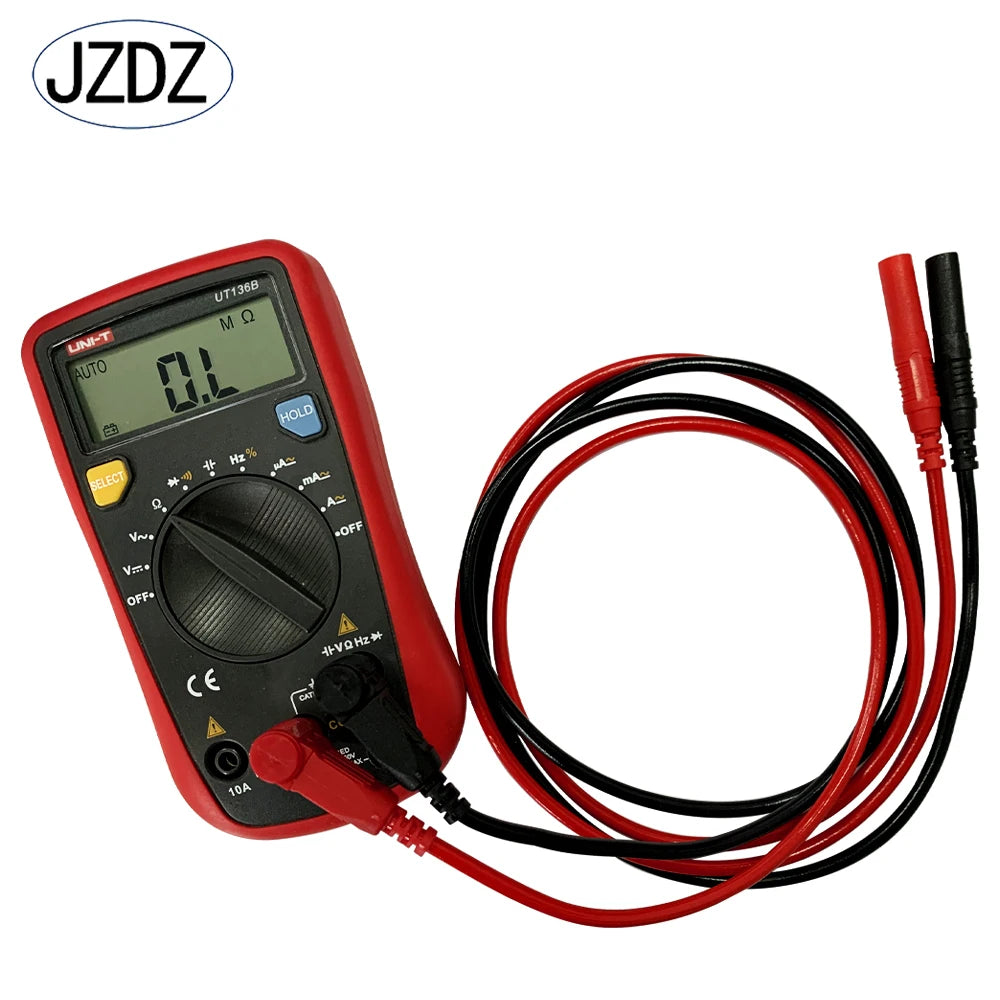 JZDZ 2pcs Multimeter Test Lead with  4mm security Banana Plug male plug on both ends Red black J.70018