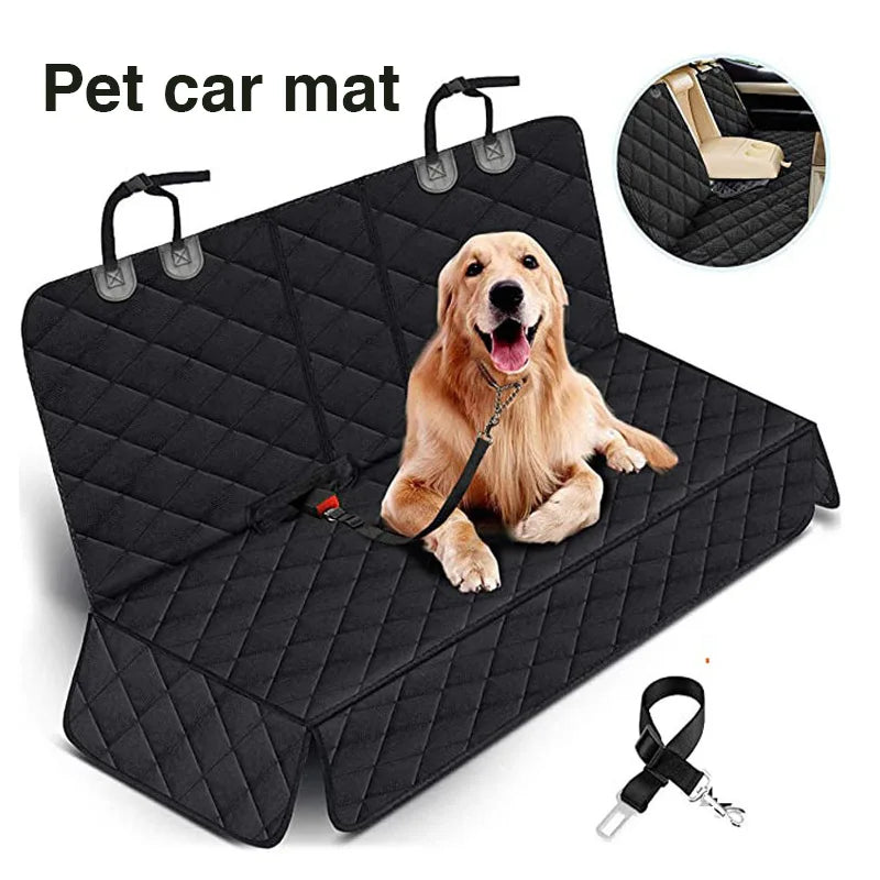 Car Dog Seat Cover for Back Seat Waterproof Auto Rear Pet Seat Protector Mat Nonslip Universal Safety Carrier For Outing Dogs