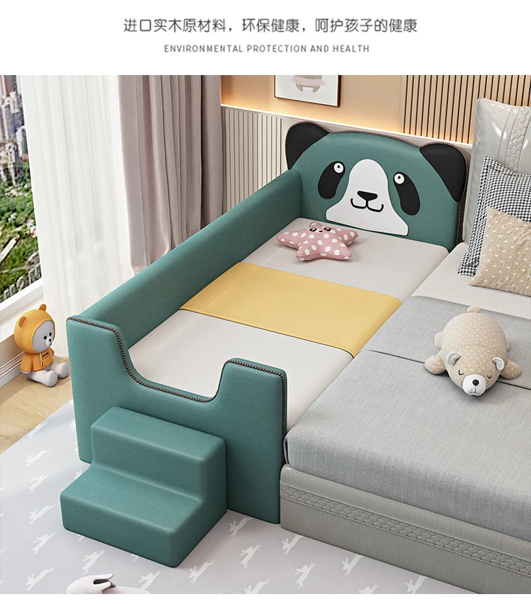 Barrier Stairs Children Beds Single Safety Bedrooms Wooden Kids Bed Mattresses Toddler Luxury Lit Cabane Enfant Home Furniture