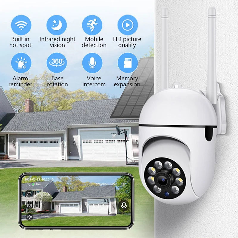 2MP PTZ Wifi IP Camera Outdoor Wireless Security Surveillance Camera AI Human Tracking Audio Night Vision CCTV Wifi Camera Cam