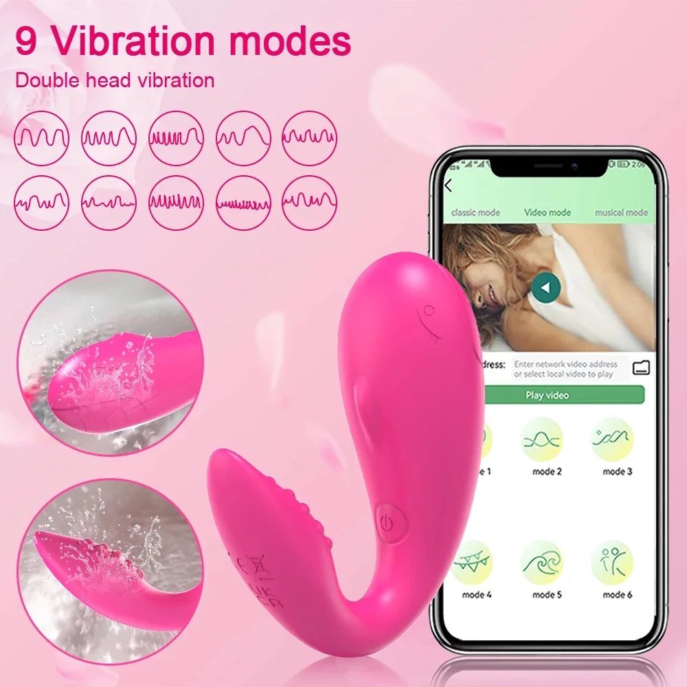 Wireless Bluetooth APP Vibrator for Women Remote Control Dildo G Spot Massager Wear Vibrating Egg Female Sex Toys for Adults 18
