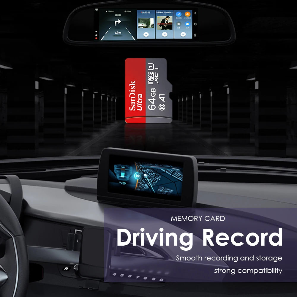 SanDisk Micro SD Memory Card TF Flash Card Ultra A1 V10 C10 U1 32GB 64G 128G 256G 512G 1TB for Camera Phone Nintendo Switch