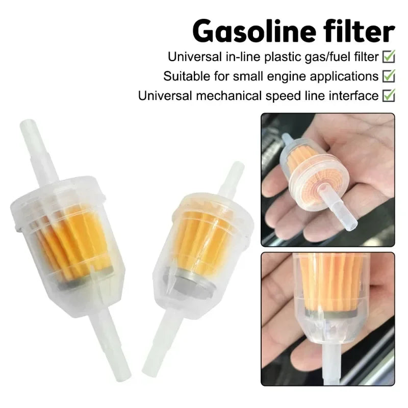 10Pcs Universal Gasoline Gas Fuel Filter Car Inner Fuel Filters Motorcycle Scooter Gasoline Oil Filter Tool Moto ATV Fuel Filter