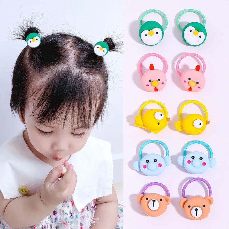 Children's Rubber Bands Do Not Harm Hair Girl Headbands Korean Baby Accessories Rings Tie Rubber Bands Little Girl Headbands