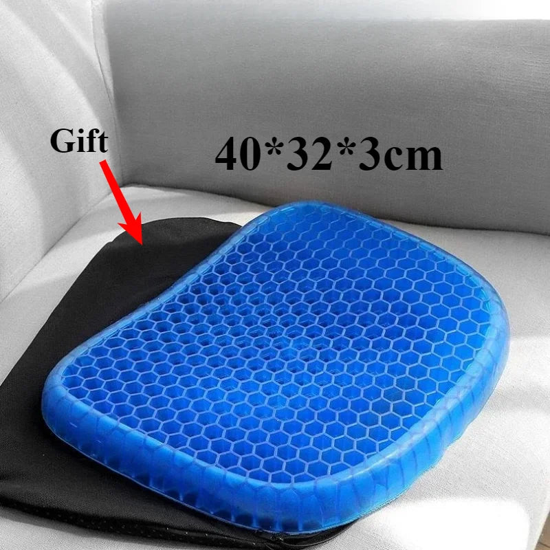 Car Gel Seat Cushion 3D Honeycomb Cool Breathable Cool Seat Cushion Car Home Office Chair Seat Cushion Car Upholstery