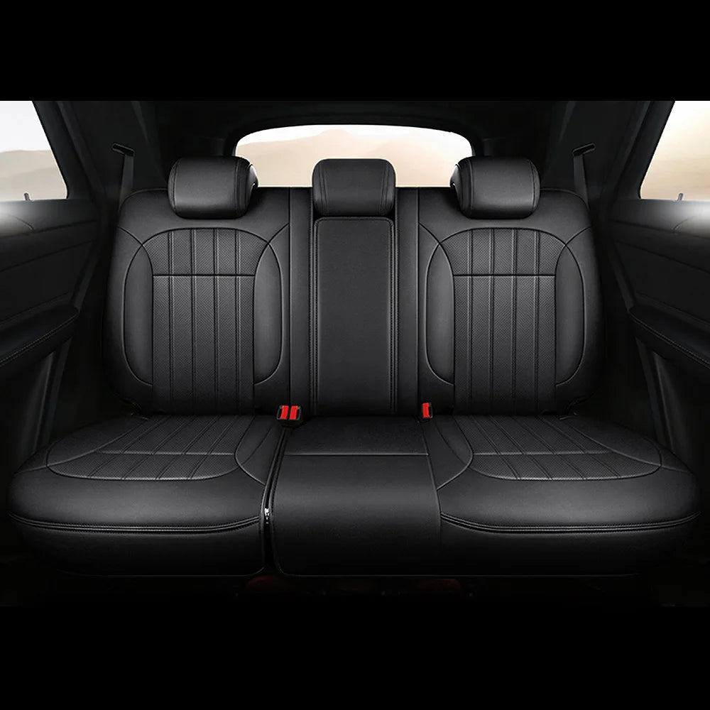 For Land Rover Range Rover Velar 2017 2018 2019 2020 Faux Leather Custom Car Seat Covers Full Set Interior Protector Accessories