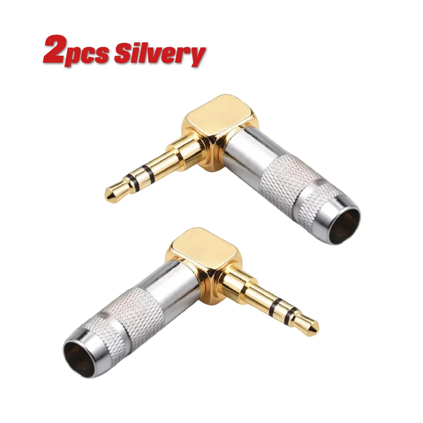 Right Angle Gold Plated 3.5mm for Soldering 3Pole Earphone Plug Audio Connector Electronics