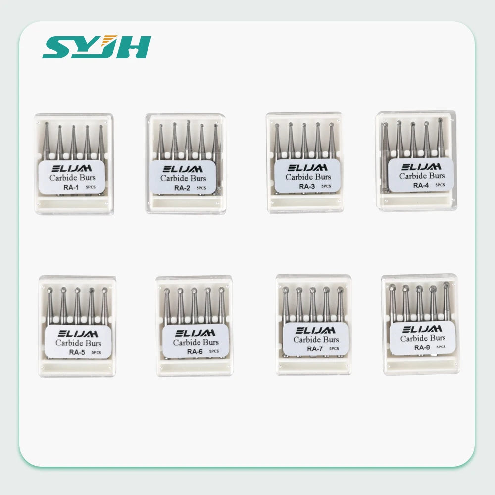 5Pcs/box Dia.2.35mm Dental Round Bur RA Series Tungsten Carbide Bur For Low Speed Contra Angle Handpiece Polishing Tool Material