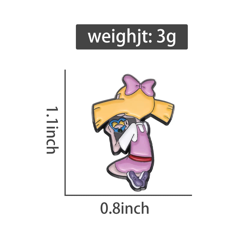 Movie Girl Brooch Badge Enamel Pin Cartoon Cute Jewelry Custom Character Women Gift Lapel Backpack Accessories Wholesale