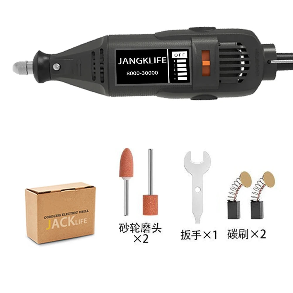 JANGKLIFE 110V 220V Power Tools Electric Mini Drill Die Grinder Engraver Polisher with Rotary Tools Set Kit  For  3000 4000