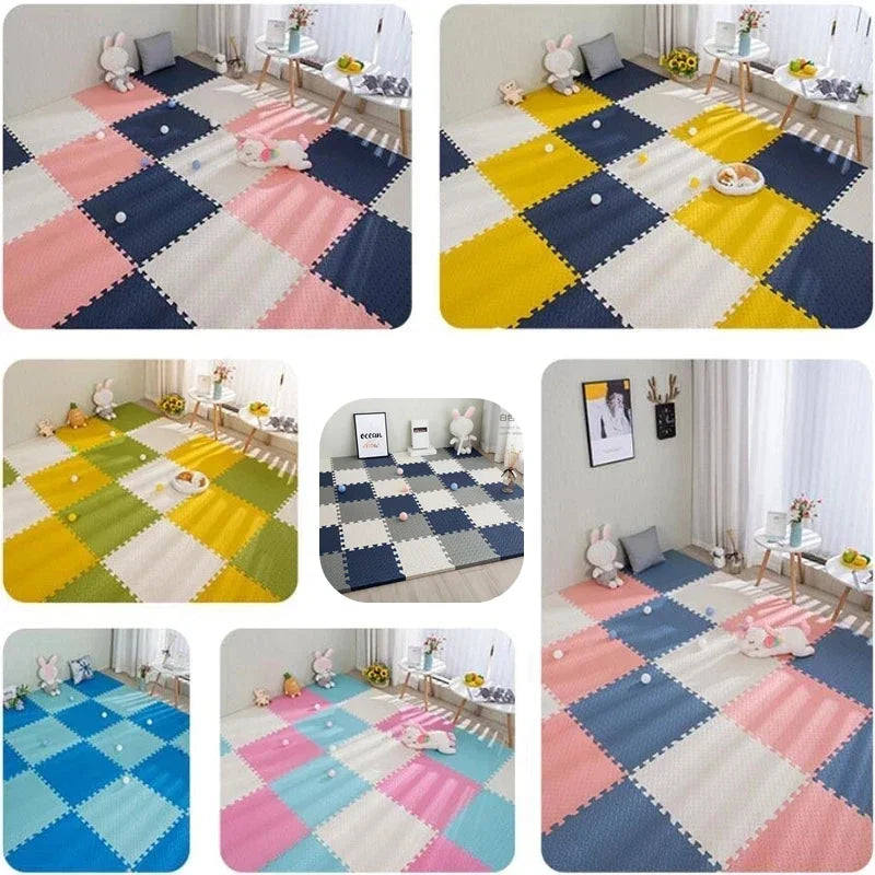 16pcs Foam Baby Play Mat Puzzle Mat Kids Interlocking Exercise Tiles Rugs Floor Tiles Toy Carpet Soft Carpet 30*30*1cm