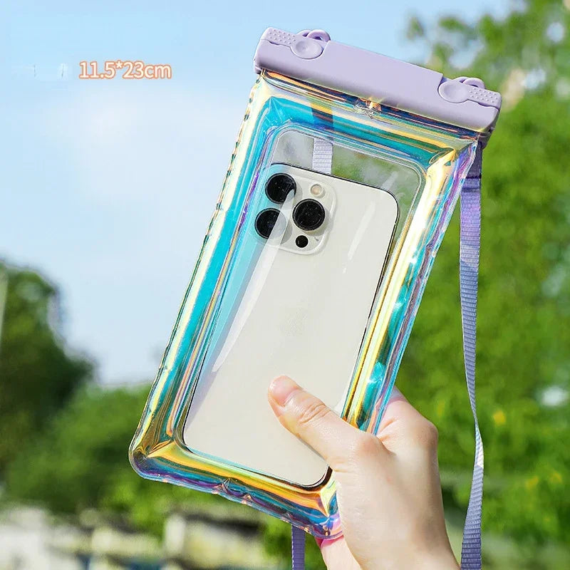 Swimming Bags Waterproof Phone Case For iPhone 15 14 13 12 11 Pro Max X Xiaomi 13 Samsung S23 Universal Waterproof Bag