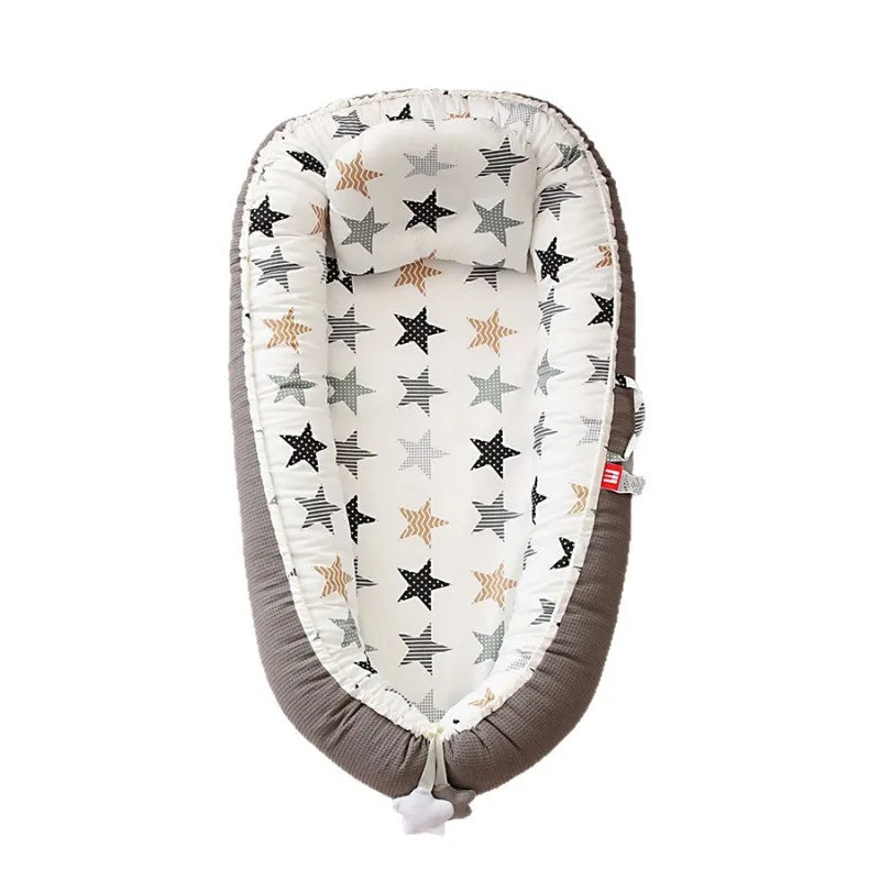 2025 Breathable Detachable and Washable Portable Baby Bassinet - Bionic Travel Crib