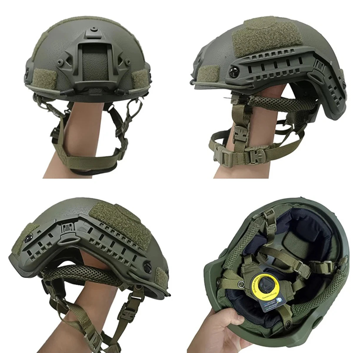 Tactical Ballistic ACH High Cut Helmet Kevlar High Quality Safety Helmet FAST NIJ IIIA Wendy's Suspension Liner Ballistic Helmet