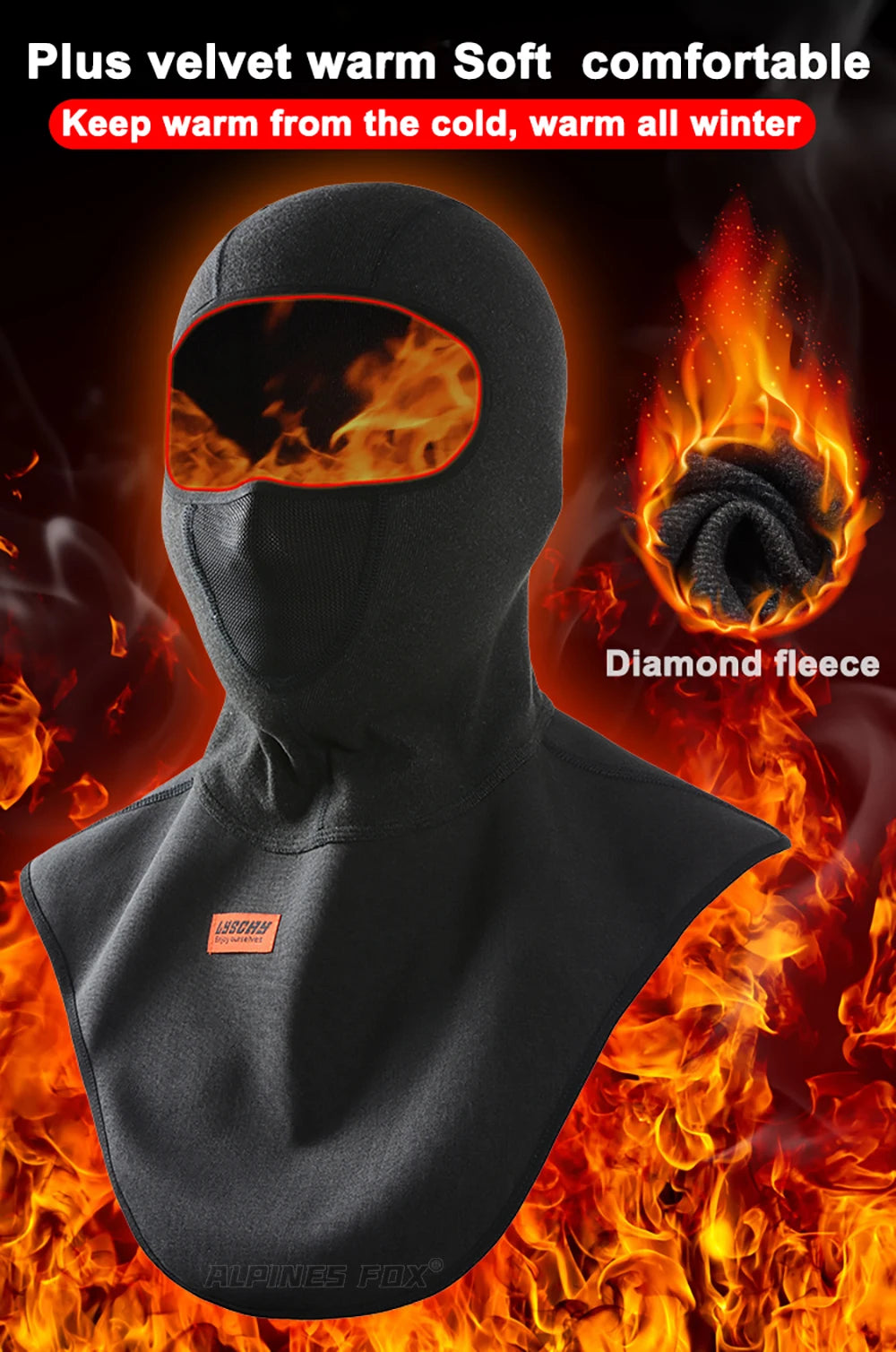 Winter Warm Motorcycle Neck Shield Mask Motocross Racing Ski Snowmobile Mask Head Cover Balaclava ATV MTB Cycling Full Face Mask