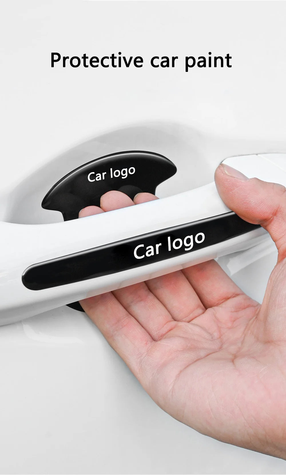 4/8Pcs Car Door Handle Protective Anti-scratch Stickers For Nissan X-trail Qashqai Note Juke Sentra Patrol Almera Navara Leaf