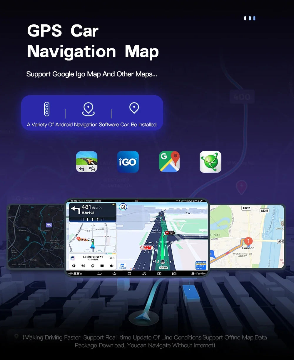 Junuse 7" Wireless Android Auto Carplay For Fiat 500 2007~2015 Android 13 Carplay GPS Navigation Multimedia Player White Black