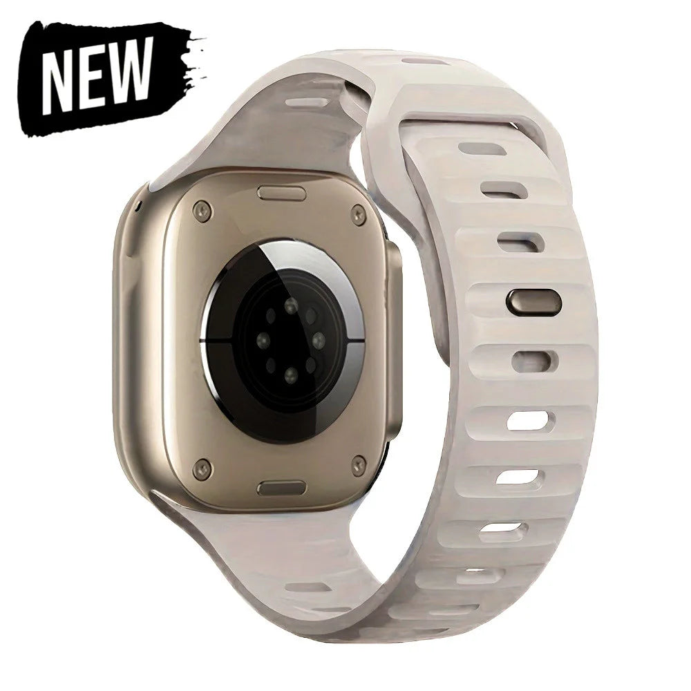 Silicone Sport Strap For Apple Watch Band Ultra2 49mm 45mm 40mm 44mm 42mm 46mm 41mm Correa Bracelet iWatch Series 10 9 8 7 6 5 4