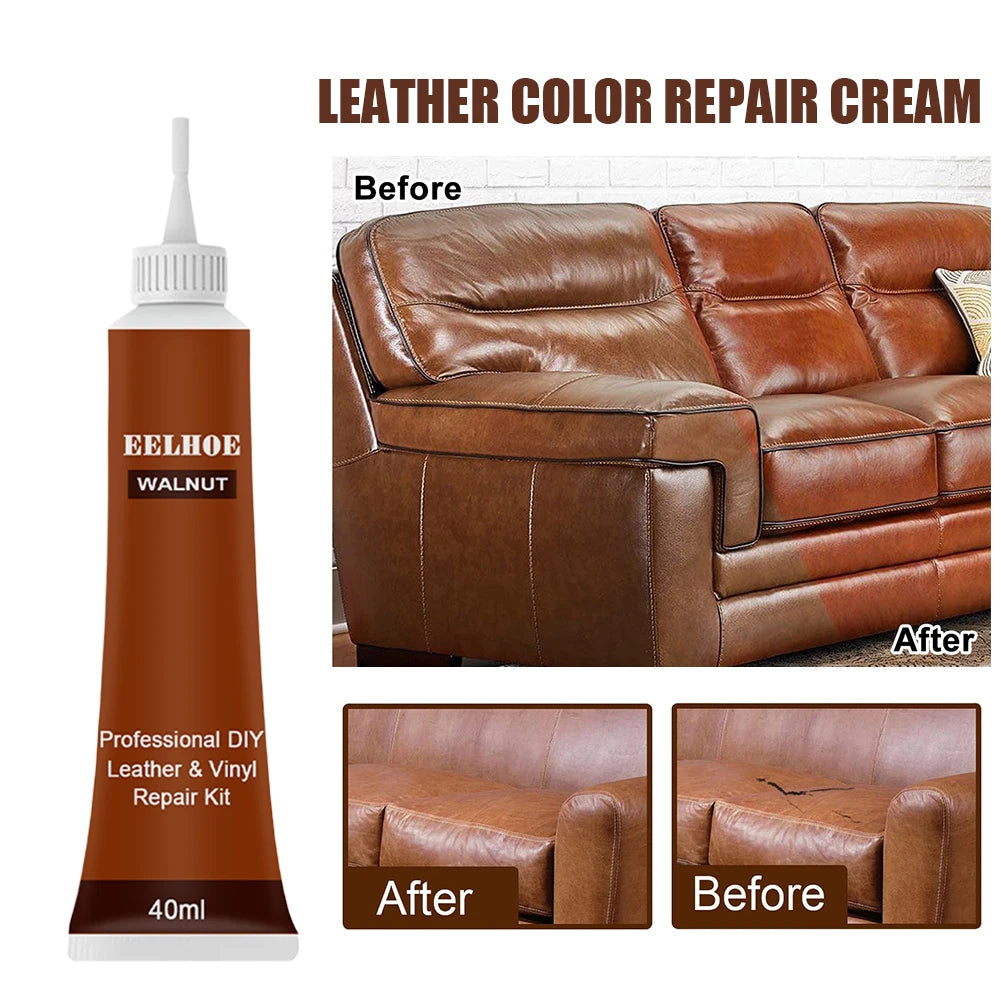 50ML-20ML Leather Repair Gel Car Home Leather Complementary Repair Refurbishing Paint Auto Seat Sofa Scratch Cracks Restoration