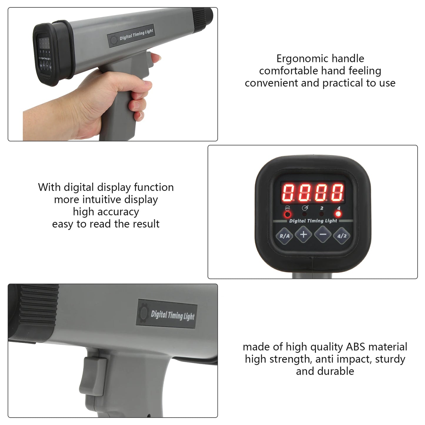 Digital Engine Timing Light Inductive Strobe Timing Light 12V Ignition Timing Light for Car Motorcycle Marine