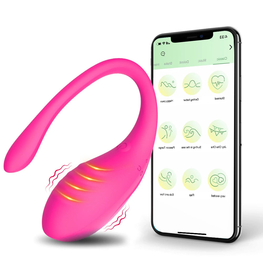 Wearable Massager Mini Vibrator Vibrator with App Remote Control Vibration Remote Controller Couple Love Sex Toy Adult Products