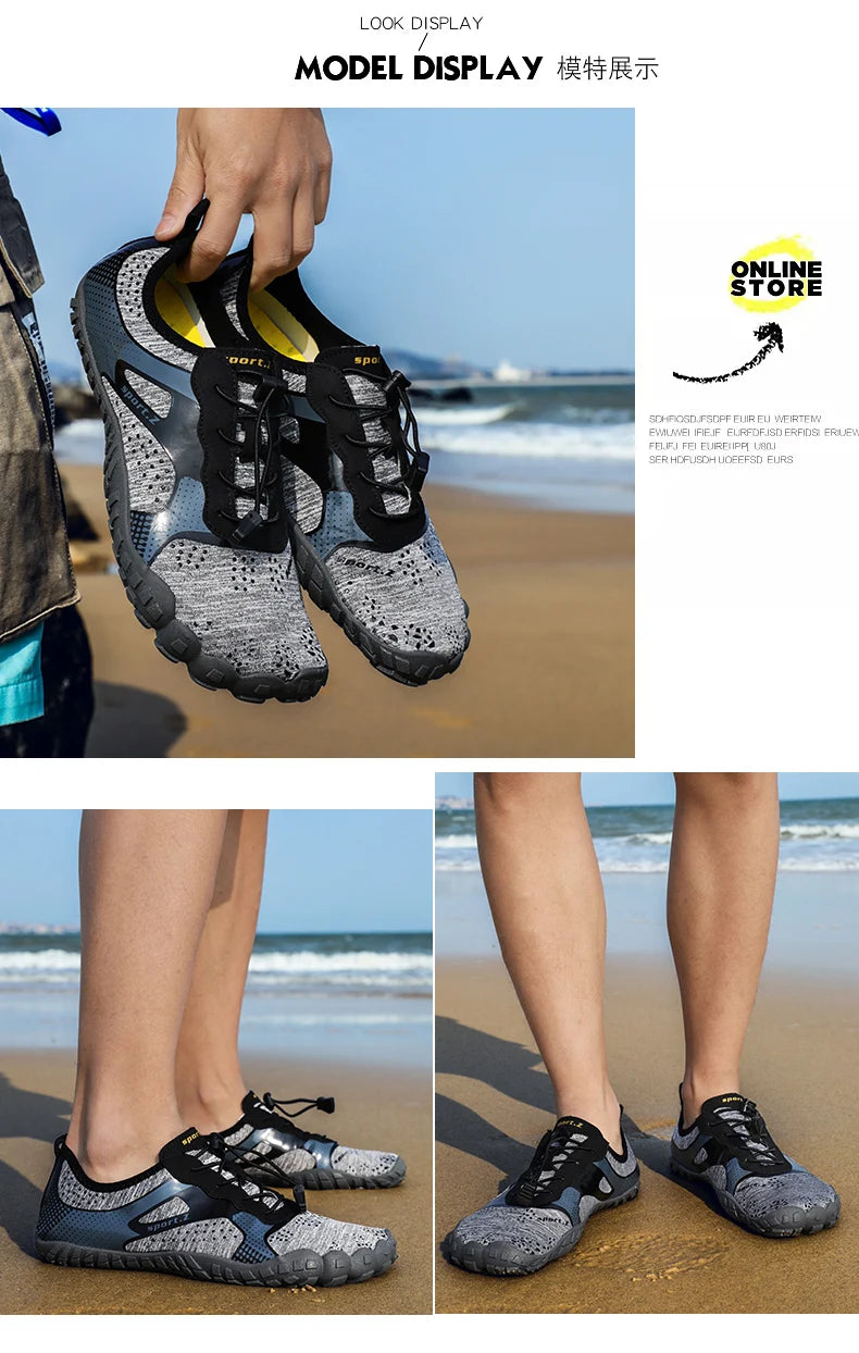 Water Shoes for Women Men Barefoot Shoes Upstream Breathable Beach Shoes Sport Shoe Quick Dry River Sea Aqua Shoes  cycling shoe