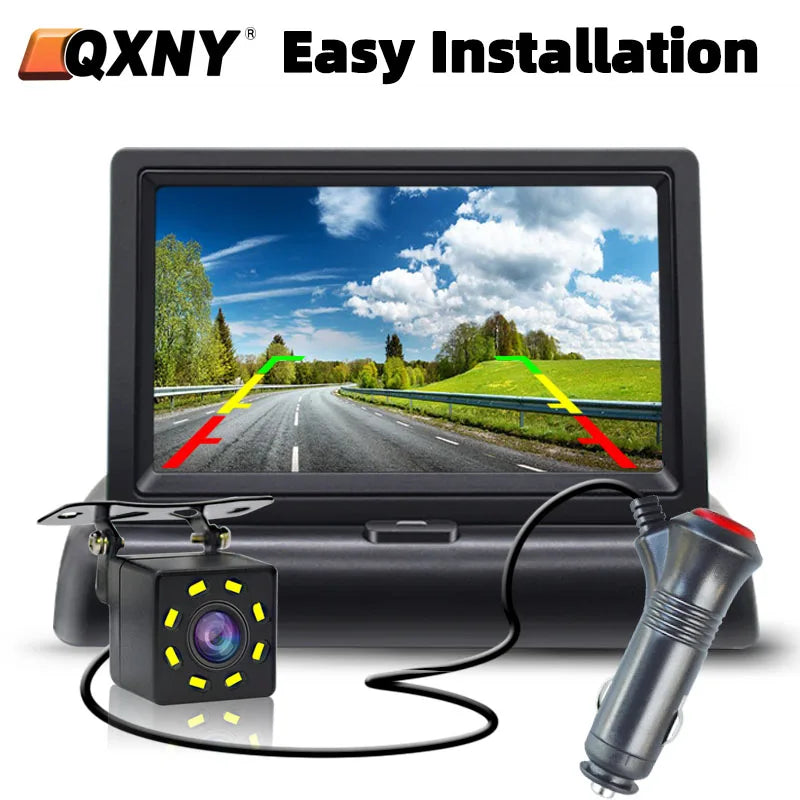 Easy Installation 4.3"5" Car Rear View Backup Camera LCD Monitor  for Vehicle Van Night Vision Reverse Video Parking System