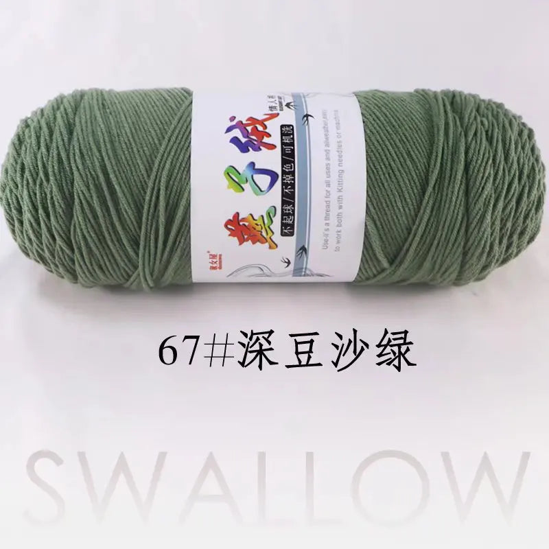 1Pc 200g Milk Cotton yarn for hand knitting Acrylic Crocheting Thread Yarn Crochet Doll sweater bag blanket slipper