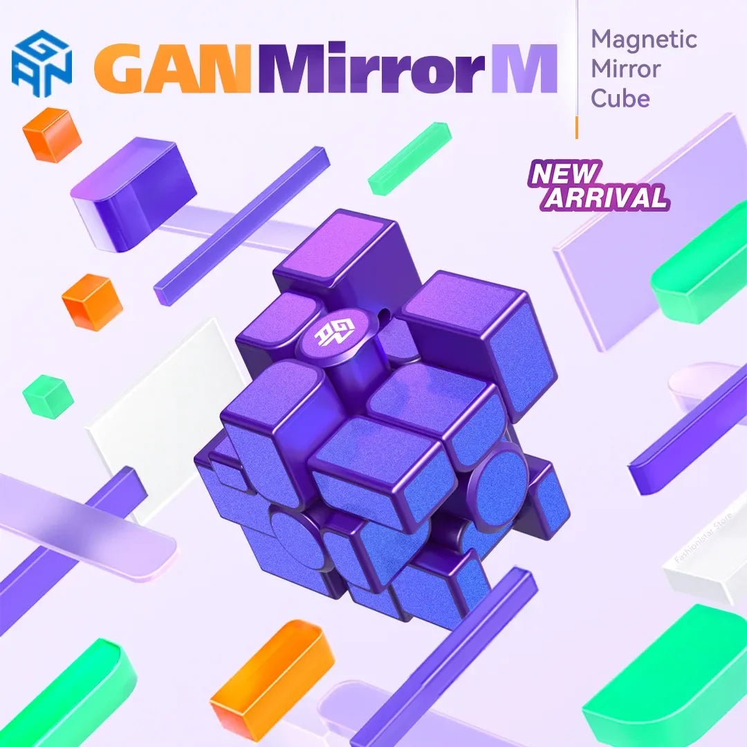 GAN Mirror M UV Magnetic Magic Speed Cube Stickerless Professional Fidget Toys GAN MIRROR M Cubo Magico Puzzle