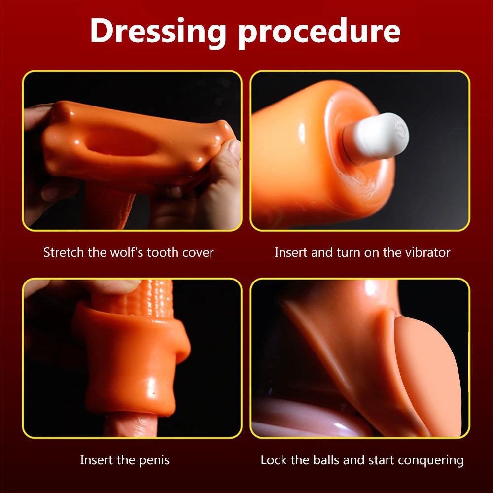 Vibrating Penis Sleeve Extension Condom Dick Glans Enlargement Cock Rings Delay Ejaculation Adult Goods Sex Toys For Men Couples