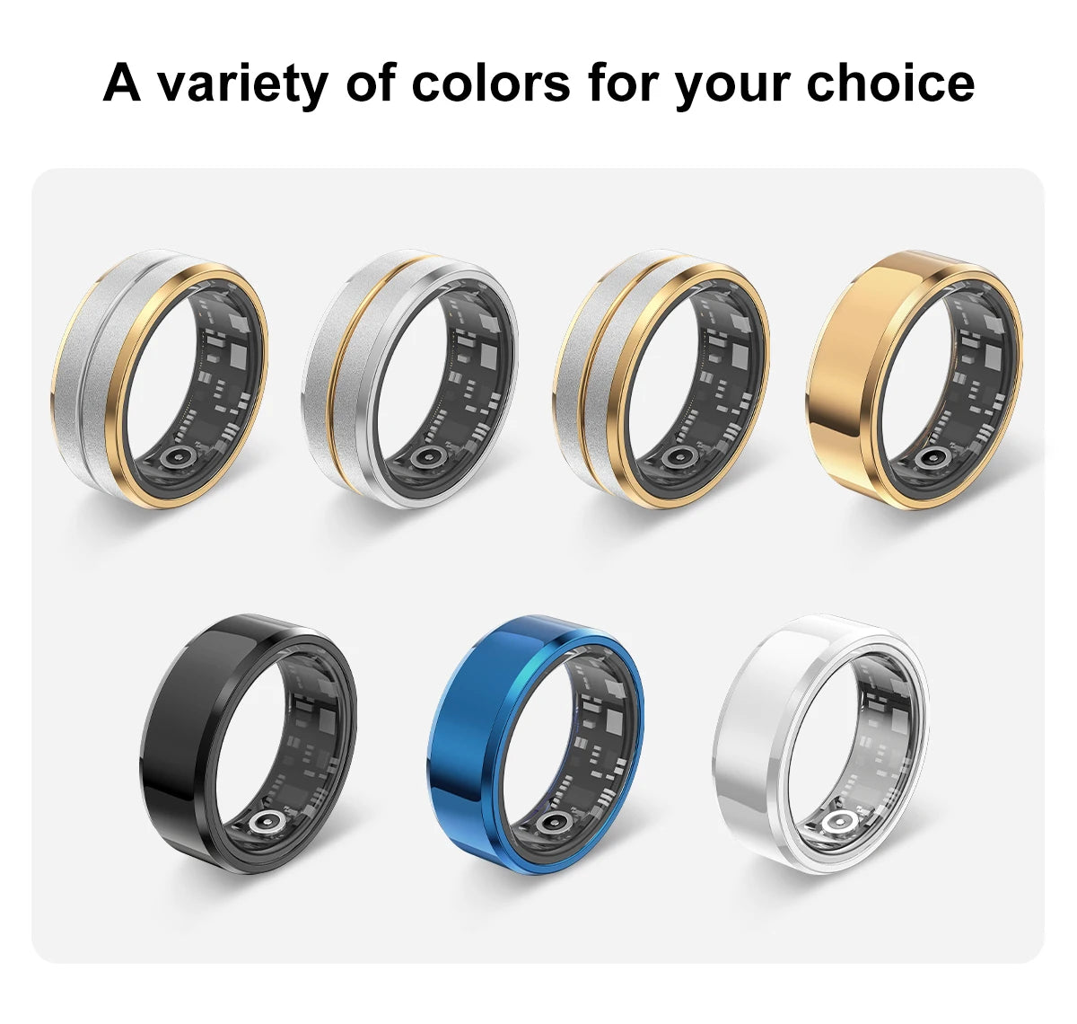 Smart Ring 2024 For Men Women Health Monitoring IP68 3ATM Waterproof Multi-sport Mode Smartring R06 Men For Xiaomi Andriod IOS