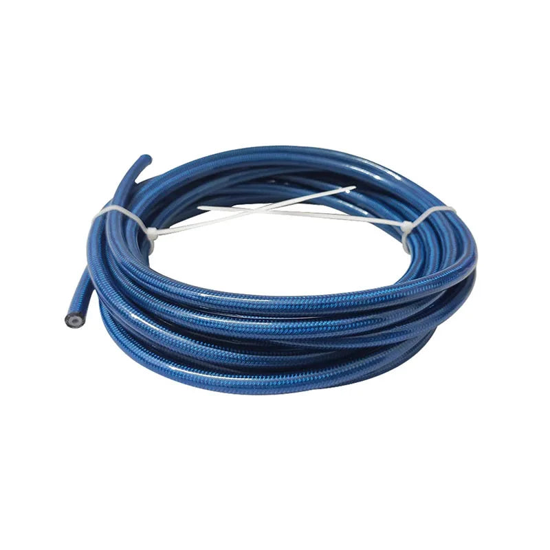 Motorcycle AN3 5m/lot braided Stainless Steel PTFE brake line hose FLUID HYDRAULIC hose PTFE brake line Gas Oil Fuel tube pipe