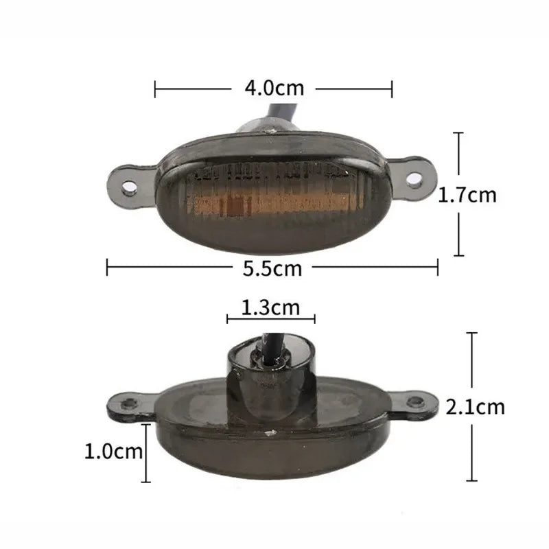 4in1 Universal Car LED Grille Light Smoked Shell Amber Grill Light Wire Harness Daytime Running Fog Lamp for Ford Toyota SUV