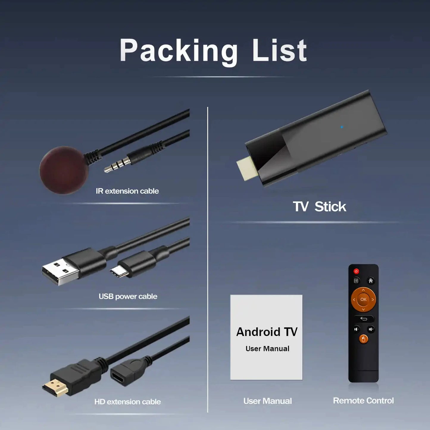 TV Stick Android10 HDR 4K 1080P WiFi 6 2.4/5.8G Smart TV Sticks For Google YouTube NETFLIX  Media Player BT5.0 Smart TV Box