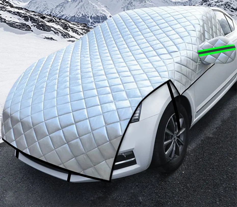 Car Covers Hail Protector Half Cover Protective Exterior Awning Sunshield Anti-hail Outdoor Waterproof Universal Windshield Dust