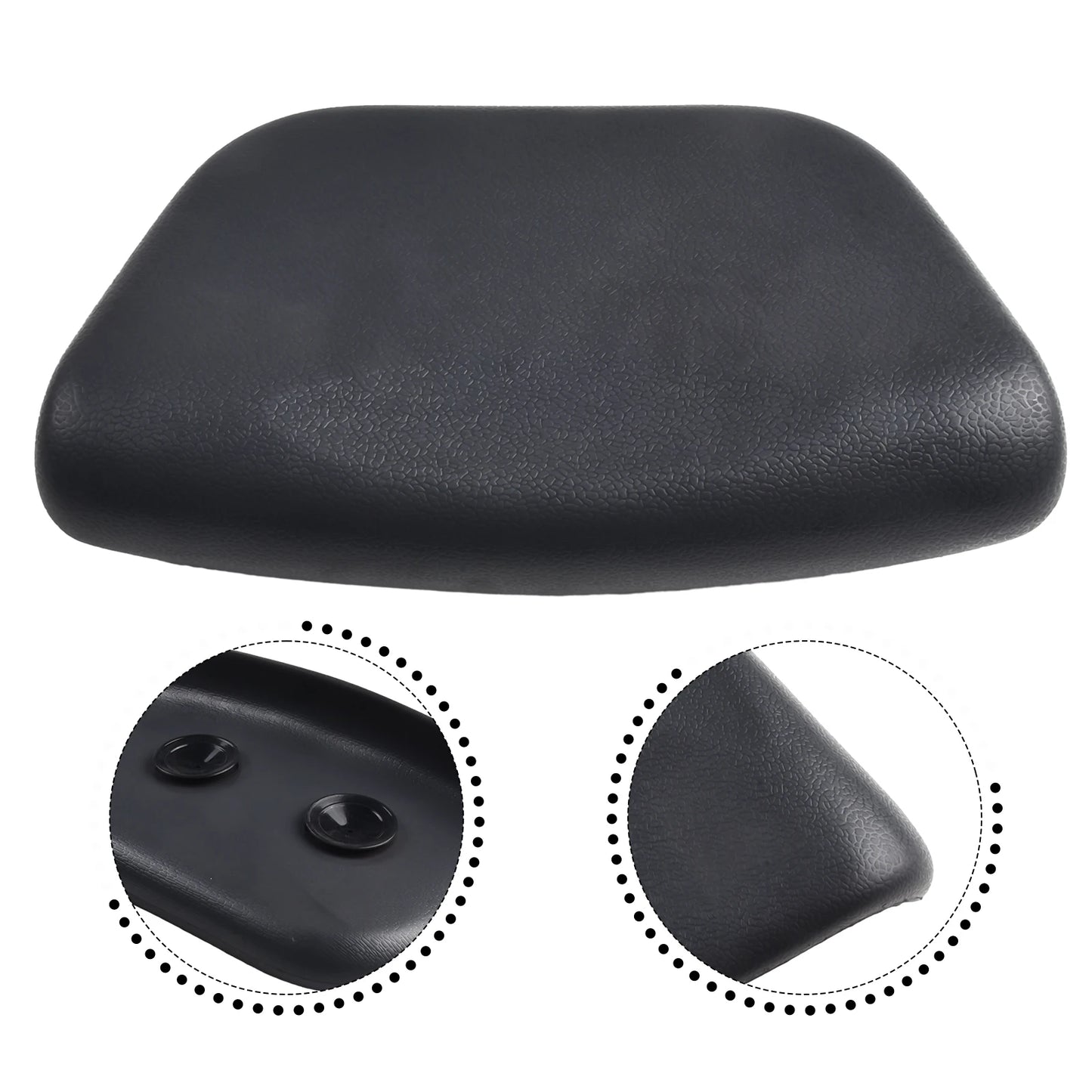 1pc PU Spa Bath Pillow Bathtub Headrest Waterproof Bath Cushion BLACK Bathtub Pillow For Neck Head Support 265*150*60mm