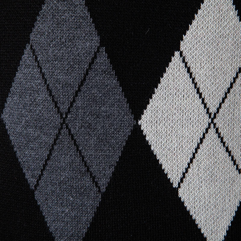 Mens Soft Sweater Vest Spring Autumn Sleeveless Knitted Pullover Husband Dad Fashion Knitted Vests Black Grey Plaid S-2XL